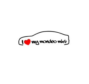 Sticker I Love My Mondeo Mk4 20x5.6 cm, Creative Rey®
