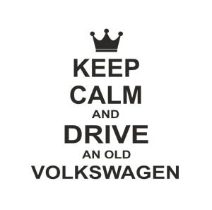 Sticker KEEP CALM VOLKSWAGEN 14x14 cm, Creative Rey®