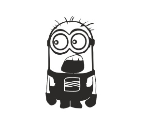 Sticker MINION SEAT 15x8 cm, Creative Rey®