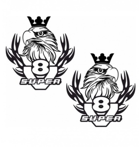 Sticker Set Scania V8 Super 30cm, Creative Rey®