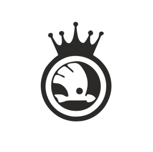 Sticker SKODA COROANA 12x8.5 cm, Creative Rey®