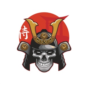 Sticker Skull Chinese 15 cm, Creative Rey®