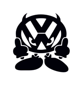 Sticker Volkswagen Logo 13x13 cm, Creative Rey®