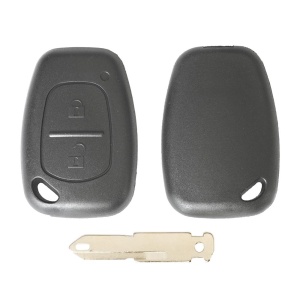 CARCASA CHEIE CONTACT PENTRU RENAULT CLIO / KANGOO / MASTER / MODUS / TRAFIC, 2 BUTOANE, CU CHEIE - Img 2