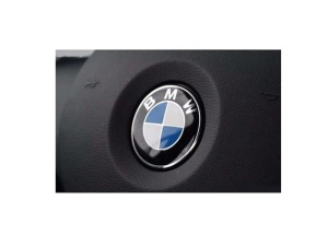 Emblema Volan BMW auto-adeziva, 44mm, Alb-Albastru - Img 2