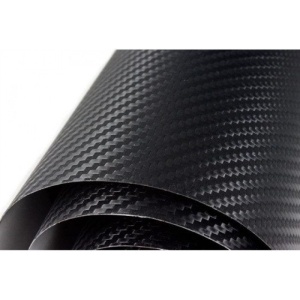 Folie carbon auto 3D, 1 x 1.27 M, Negru