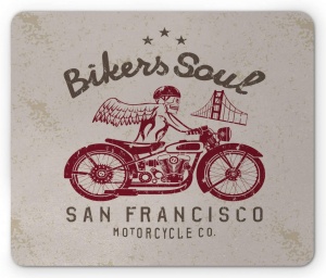 Mousepad Bikers Soul - San Francisco 22x18 cm