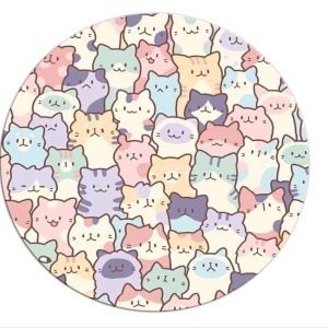 Mousepad Pisicute multicolor 20 x 20 cm - Img 2