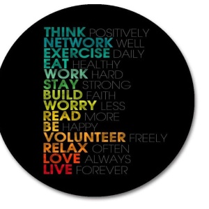 Mousepad Text multicolor 20 x 20 cm - Img 2