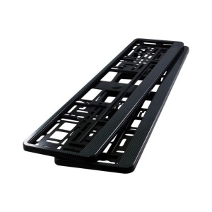 Set 2 bucati suport numar inmatriculare auto HP culoare rama carbon 8x surub - Img 4
