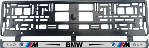 Set 2 bucati, suport numar inmatriculare BMW MPower II