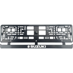 Set 2 bucati, suport numar inmatriculare Carbon, Suzuki - Img 2