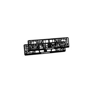 Set 2 bucati, suport numar inmatriculare personalizat-Mitsubishi - Img 2
