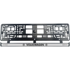Set 2 bucati, suport numar inmatriculare Volkswagen Dark - Img 2