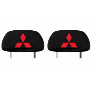 Set 2 huse tetiere negre, pentru gama auto MITSUBISHI