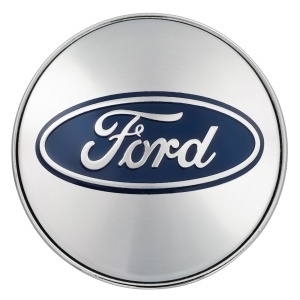 Set 4 Capace Jante Aliaj Pentru FORD, 56mm Interior 60 mm Exterior, Argintiu-Albastru - Img 3
