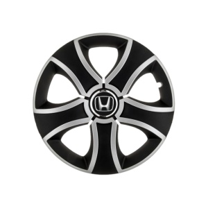 Set 4 Capace Roti 14 inchi (R14) Bis Gri-Negru, Compatibile Cu Honda - Img 3