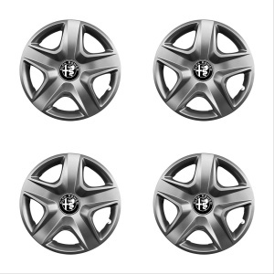 Set 4 capace roti 14 inchi (R14) compatibile ALFA ROMEO, Model-202 - Img 2