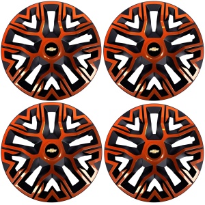 Set 4 Capace Roti 15 `` Best Cupru-Negru, Compatibile Cu Chevrolet - Img 2