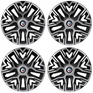 Set 4 Capace Roti 15 `` Best Gri-Negru, Compatibile Cu BMW Nou - Img 2