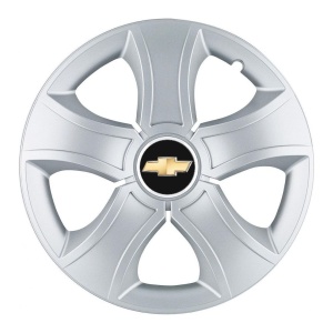 Set 4 Capace Roti 15 inchi (R15) Bis Gri, Compatibile Cu Chevrolet - Img 3