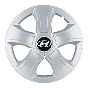 Set 4 Capace Roti 15 inchi (R15) Bis Gri, Compatibile Cu Hyundai - Img 3