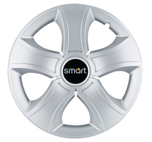 Set 4 Capace Roti 15 inchi (R15) Bis Gri, Compatibile Cu Smart