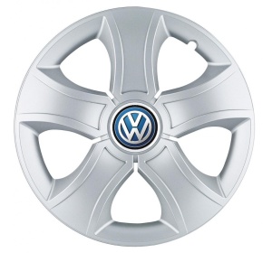 Set 4 Capace Roti 15 inchi (R15) Bis Gri, Compatibile Cu Volkswagen