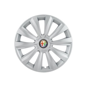 Set 4 capace roti 15 inchi (R15) Delta Gri, Compatibile cu Alfa Romeo - Img 3