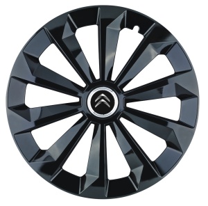 Set 4 Capace Roti 15 inchi (R15) Fame Negru, Compatibile Cu Citroen