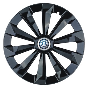 Set 4 Capace Roti 15 inchi (R15) Fame Negru, Compatibile Cu Volkswagen - Img 3