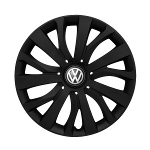 Set 4 capace roti 16 inch (R16) compatibile Volkswagen, Model - 432 Black Edition