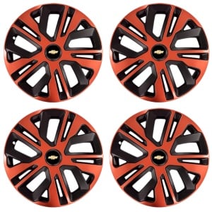 Set 4 Capace Roti 16 inch (R16), Raven Cupru-Negru Compatibil Cu Chevrolet - Img 2