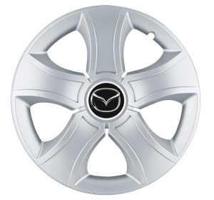 Set 4 Capace Roti 16 inchi (R16) Bis Gri, Compatibile Cu Mazda