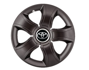 Set 4 Capace Roti 16 inchi (R16) Bis Negru, Compatibile Cu Toyota