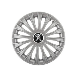 Set 4 capace roti 16 inchi (R16) Dino Gri, Compatibile cu Peugeot - Img 3