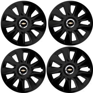 Set 4 Capace Roti 16 inchi (R16) Stratos Negru, Compatibile Cu Chevrolet - Img 2