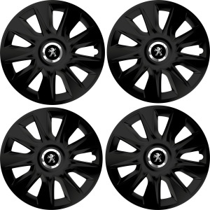 Set 4 Capace Roti 16 inchi (R16) Stratos Negru, Compatibile Cu Peugeot - Img 2