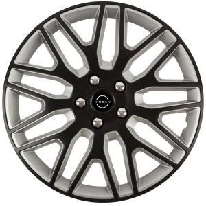 Set 4 Capace Roti 17 inchi (R17) Dakar Negru-Gri, Compatibile Cu Nissan Nou