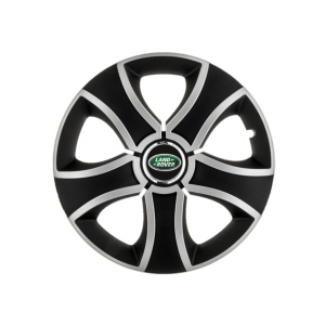 Set 4 capace roti Bis Gri-Negru R15 pentru gama auto Land Rover - Img 1