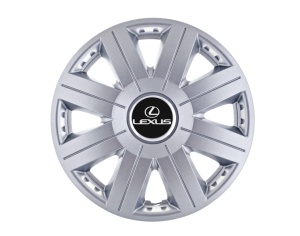 Set 4 capace roti Cosmos cromat R15, pentru gama auto Lexus - Img 1