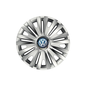 Set 4 capace roti Cu Inel Cromat Royal R14 Compatibil Cu Volkswagen - Img 3