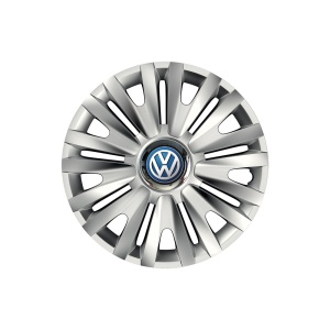 Set 4 capace roti Cu Inel Cromat Royal R14 pentru gama auto Volkswagen - Img 1