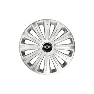 Set 4 capace roti Cu Inel Cromat Trend R15 pentru gama auto Mini - Img 1