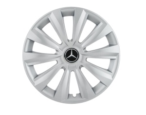 Set 4 capace roti Delta cromat R15 pentru gama auto Mercedes - Img 1