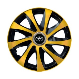 Set 4 capace roti Drift extra gold R14 Compatibil Cu Toyota - Img 3