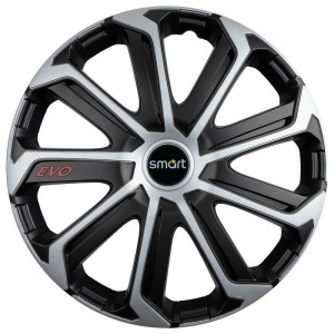 Set 4 Capace Roti Evo Gri-Negru R16, pentru SMART - Img 2