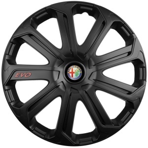 Set 4 Capace Roti Evo Negru R14, Pentru Alfa Romeo - Img 3