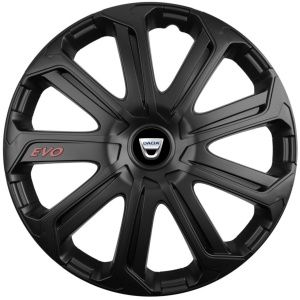 Set 4 Capace Roti Evo Negru R14, Pentru Dacia - Img 1