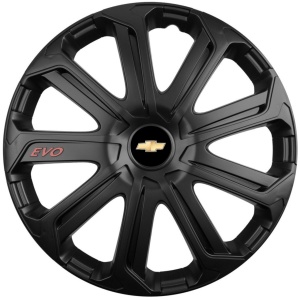 Set 4 Capace Roti Evo Negru R15, Pentru Chevrolet - Img 1